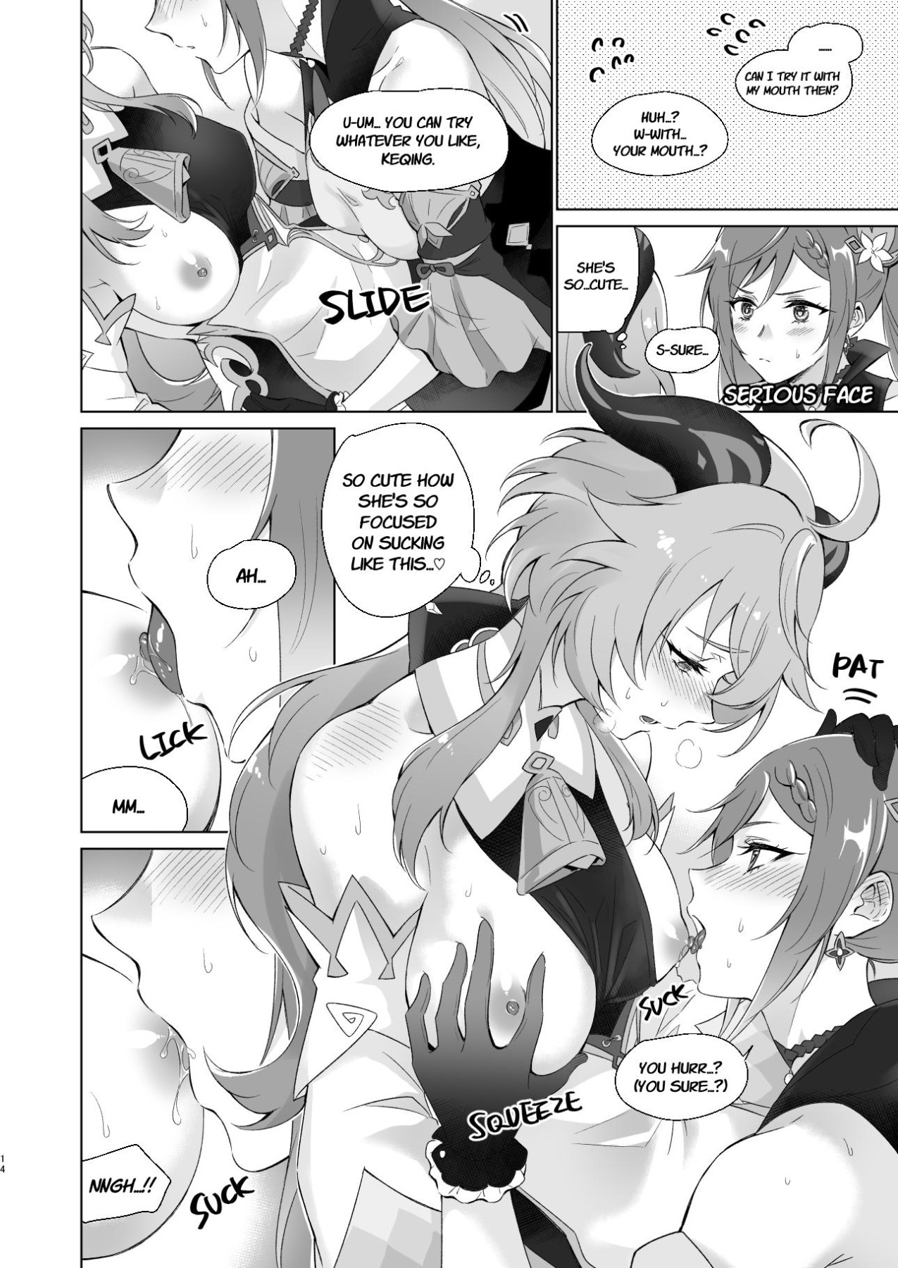 Hentai Manga Comic-Sleep With Me, Ganyu-Read-12